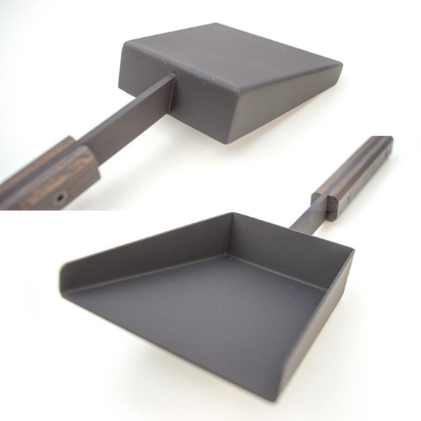 Каминная лопатка стальная SAVEN Shovel S black 30 см с деревянной ручкой SH/S/BL фото