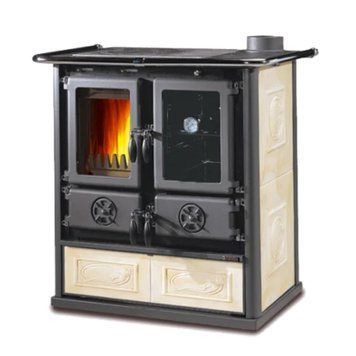 Кухонна піч на дровах La Nordica ROSETTA 7,9 кВт (CERAMICA Panna) 3003802 фото