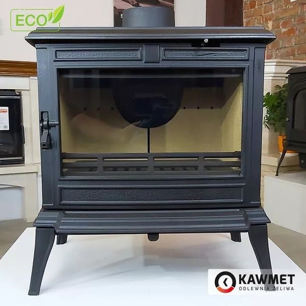 Чавунна піч-камін KAWMET Premium PROMETEUS S11 ECO 8.5 кВт на дровах S11 фото