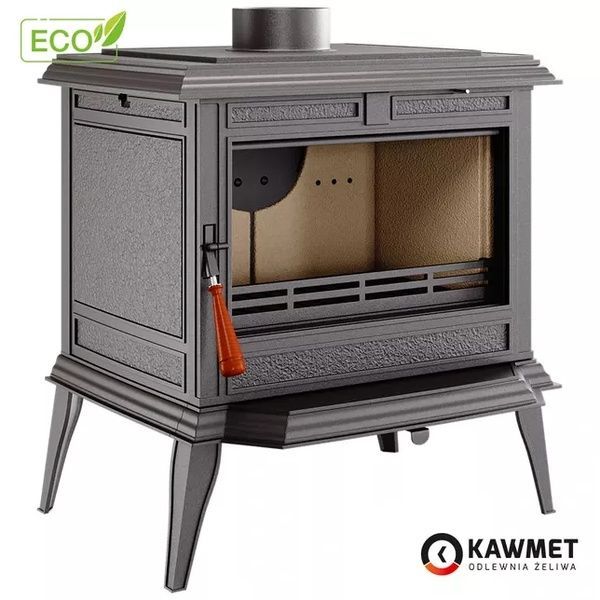 Чавунна піч-камін KAWMET Premium PROMETEUS S11 ECO 8.5 кВт на дровах S11 фото