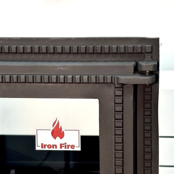 Чавунні дверцята Iron Fire Brown 440x640 мм для каміна/барбекю з вогнетривким склом Robax 1261 фото