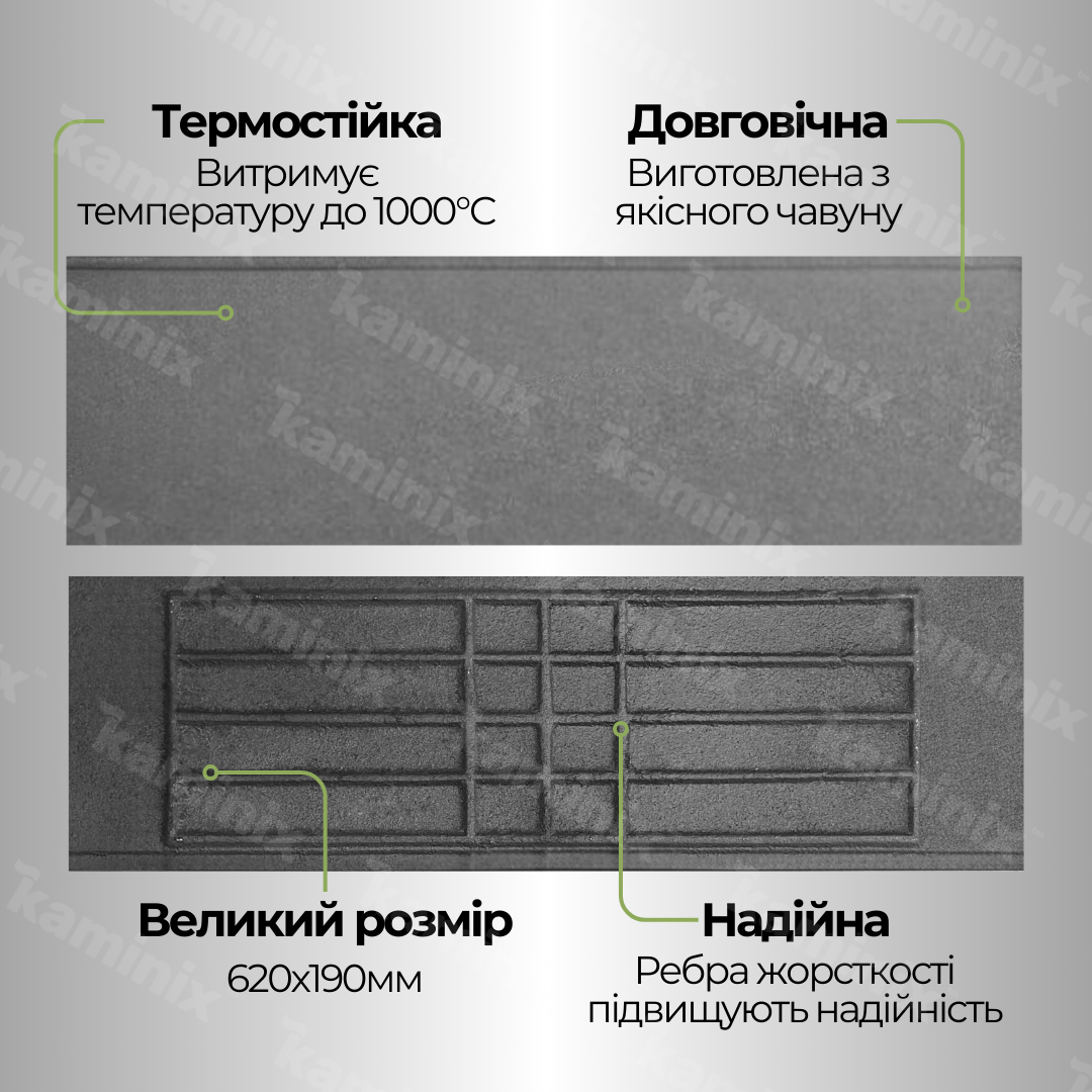 Переваги чавунної плити Булат