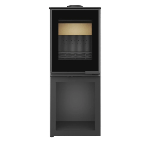 Сталева піч-камін KAWMET HARITA S15i L-Box Decor ECO 6.5 кВт з боксом для дров WS15i-LBox-Decor фото