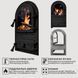 Чавунні дверцята Iron Fire Linda 310х530 мм для печі/барбекю з вогнетривким склом Robax 1120 фото 6