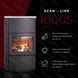 Теплоаккумулирующая печь-камин Heta Scan-Line 1000S 7,7 кВт на дровах (Soapstone top) 80570200/KON0122 фото 5
