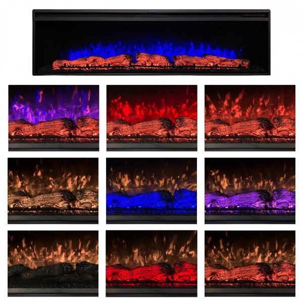 Настенный электрокамин Royal Vision 42 LOG Color N с обогревом Vision60LOGColorN фото