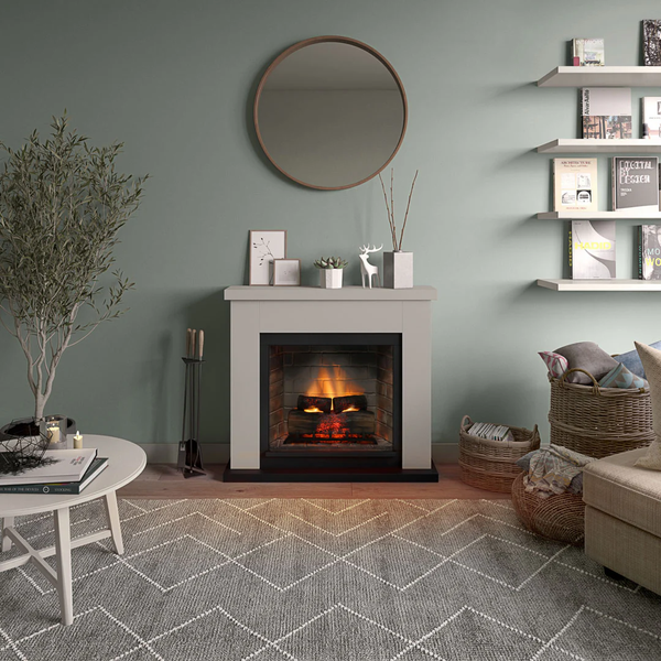 Каминокомплект Tagu FRODE PowerFlame 2 с обогревом (бежевый) FM461-BE1 фото
