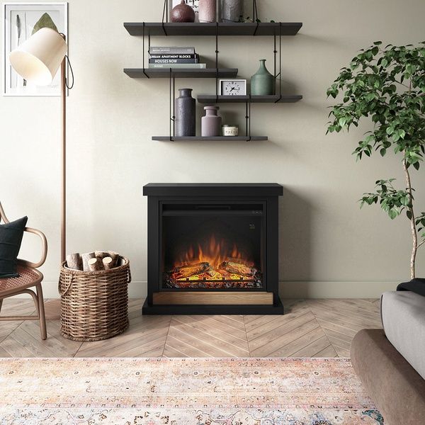 Каминокомплект Tagu Hagen с обогревом (черный) FM469-BL1-23PF1A фото
