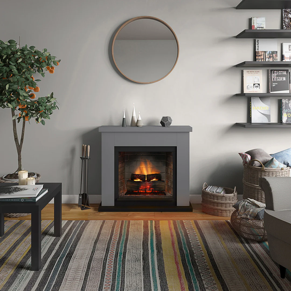 Каминокомплект Tagu FRODE PowerFlame 2 с обогревом (серый) FM461-GR3 фото