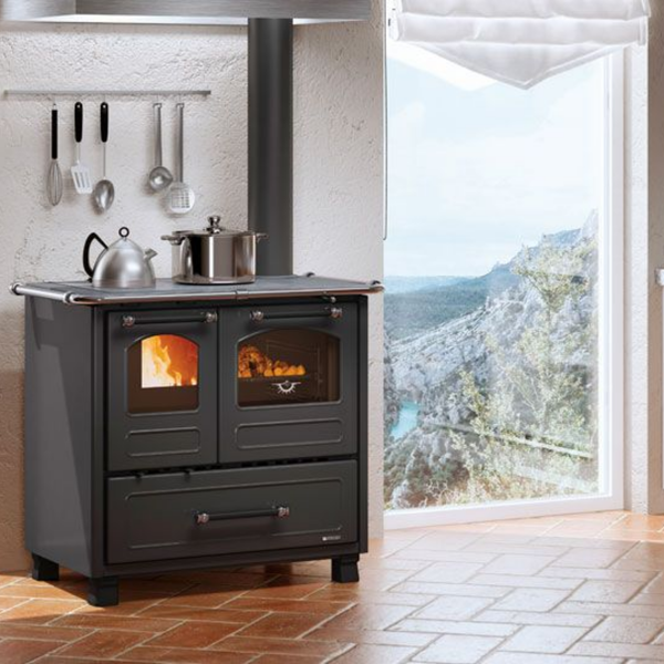 Кухонная печь на дровах La Nordica FAMILY 7,5 кВт (Anthracite Black) 3006930 фото