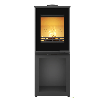Сталева піч-камін KAWMET HARITA S15v L-Box Decor ECO 5.7 кВт з боксом для дров WS15v-LBox-Decor фото