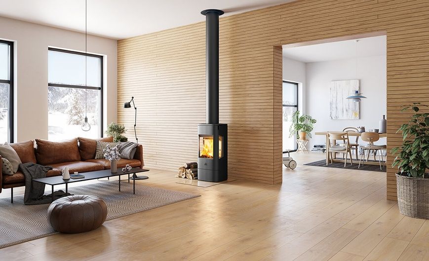 Чугунная печь камин Jotul F 233 6 кВт на дровах. 30053922 фото