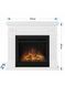Каминокомплект Tagu Larsen с обогревом (белый) FM462-WH1-23PF1A фото 7