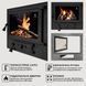 Чавунні дверцята Iron Fire Panorama Lux 580х500 мм для печі/барбекю з вогнетривким склом Robax 1253 фото 6
