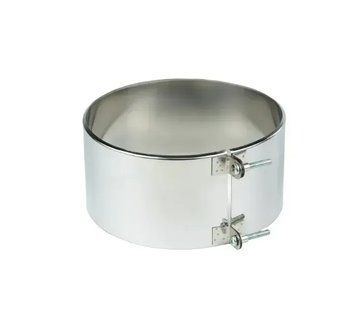 Обжимний хомут для димоходу з нержавіючої сталі Вент Устрій AISI 201 0,6 мм/ 120 мм 6900в фото
