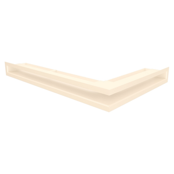 Кутова вентиляційна решітка для каміна SAVEN Loft Angle 60х400х600 ліва (кремовий) Loft/NL/6/40/60/С фото