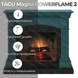 Каминокомплект Tagu MAGNA PowerFlame 2 с обогревом (бирюзовый) FM464-TU1 фото 8