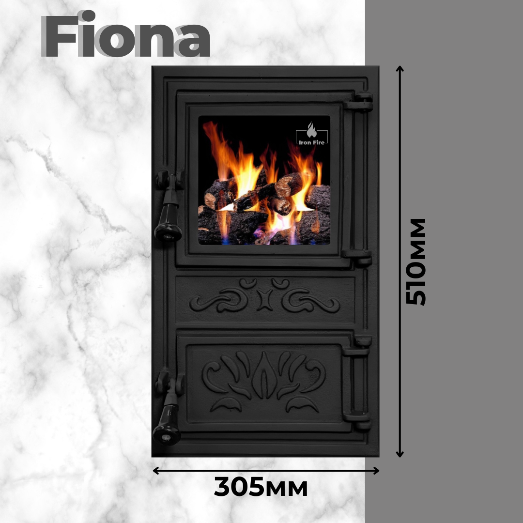 Чугунные дверцы для камина Iron Fire Fiona