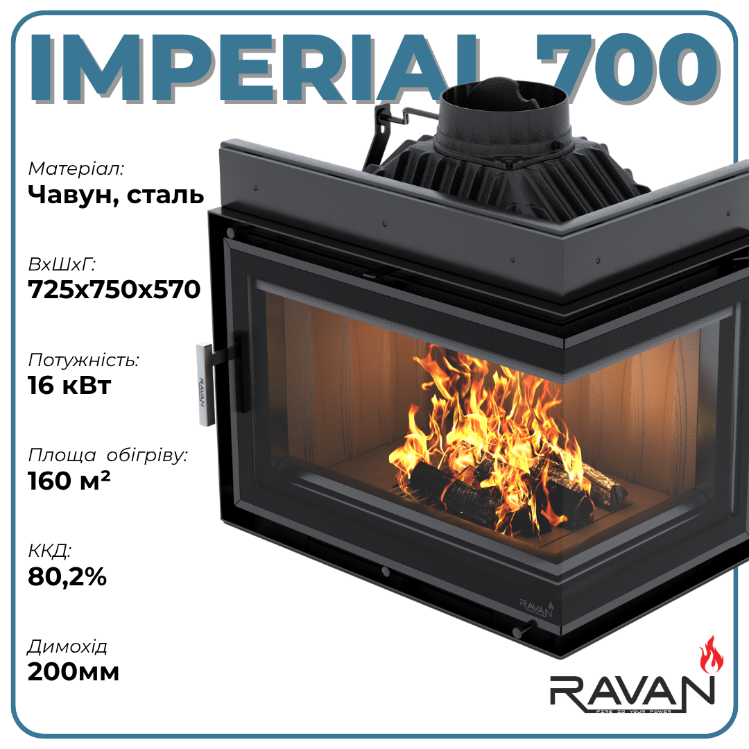 Технічні особливості Ravan IMPERIAL 700 R