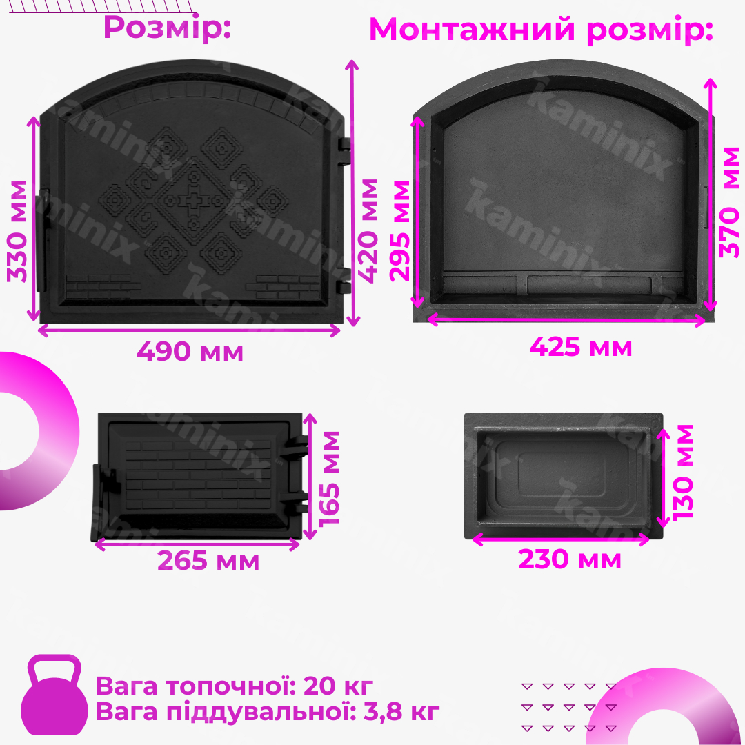 Преимущества комплекта дверец Булат