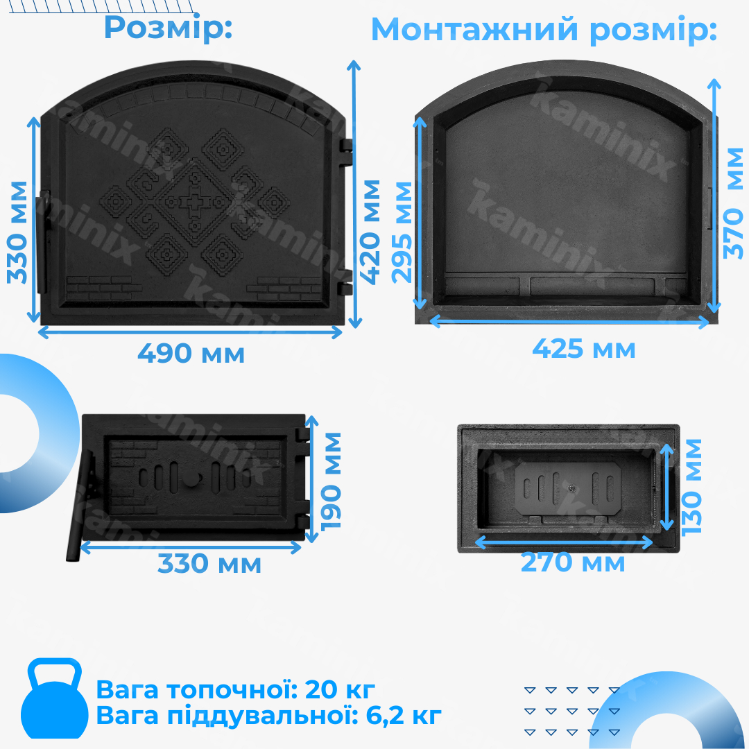 Преимущества комплекта дверец Булат