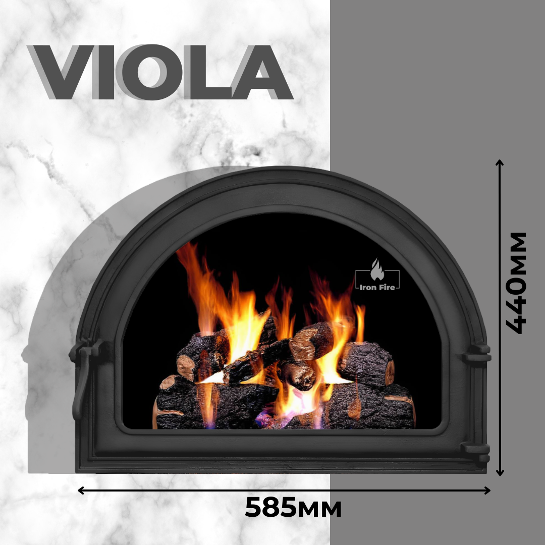 Чугунные дверцы для камина Iron Fire Viola